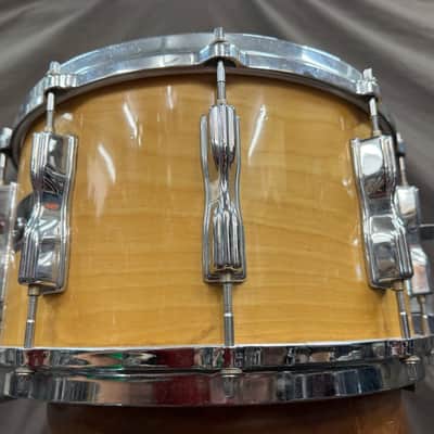 Tama AW458 Superstar Mastercraft Artwood Birch 8x14" Snare Drum with Roller-Action Strainer 1981 - 1986 - Super Maple image 3