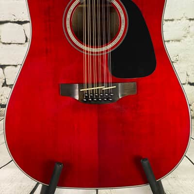 Takamine GD-30CE 12 Acoustic/Electric 12-String Guitar – Wine Red image 2