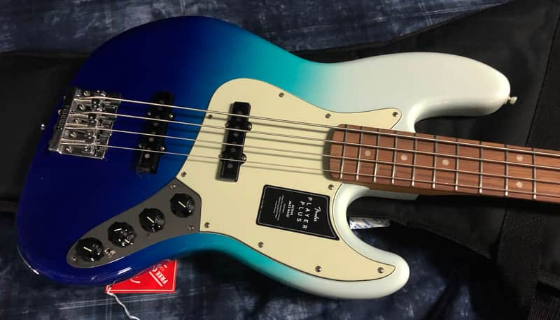 Mint 2022 Fender Player Plus Active Jazz Bass - Belair Blue - Authorized Dealer - In-Stock! Gig Bag image 1