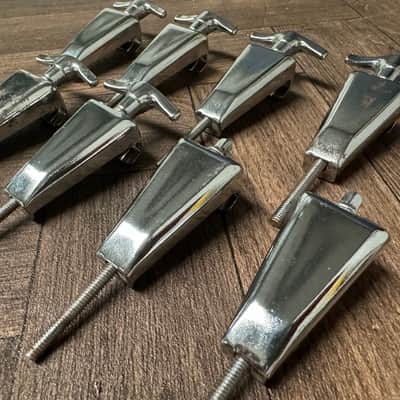 Vintage Mapex Mars Bass Drum Tension Rods & Claws Hardware x8 #OA165 image 4