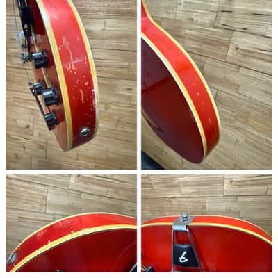 Fender Coronado II Hollow Body Guitar - 1967 - Cherry Red- Refinished back 6lbs w/Hard Case image 20