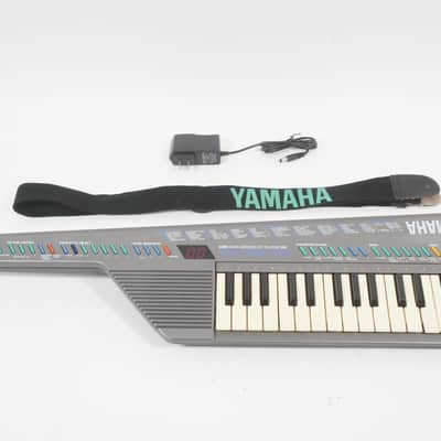[SALE Ends May 31] YAMAHA SHS-10 Silver FM Synthesizer Keyboard SHS10 Shoulder Keyboard Keytar w/ 100-240V PSU