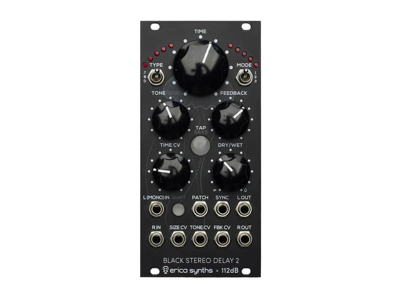 Erica Synths Black Stereo Delay 2 Effects Processor image 1