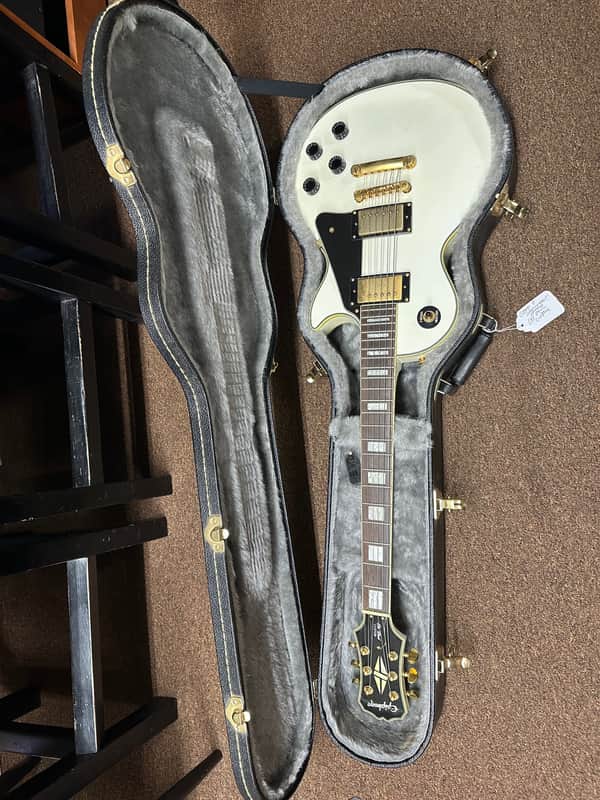 Used Epiphone Les Paul Custom Electric Guitar - Alpine White Vintage 2007 w/ Hard Case image 1