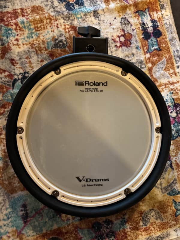 Roland PDX-8 V-Drum 10" Dual-Trigger Mesh Snare Drum Pad 2006 - Present - Black image 1
