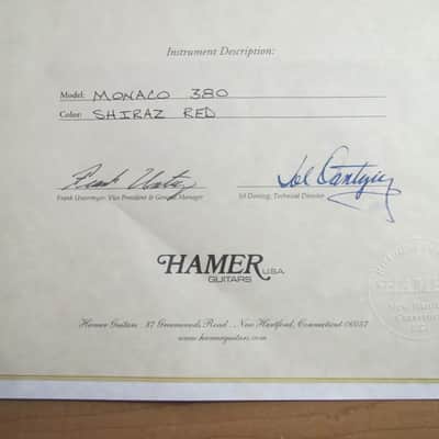 Hamer Rare Hamer 380 Monaco III Grand Ole Oprey Guitar ONLY  16 MADE image 12