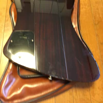 Greco TB 750 Thunderbird bass 1990 Tobacco burst classic MIJ with original leather gigbag image 11