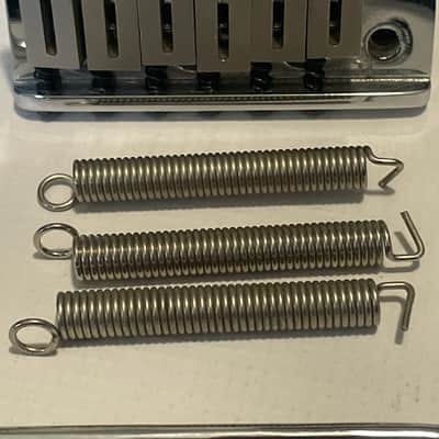 1980's Fender USA American Stratocaster 2 Post Chrome Tremolo Bridge & Arm 2 1/16" image 4