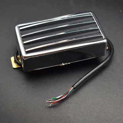 Dual Blade Guitar Humbucker Pickup, Black Chrome image 1