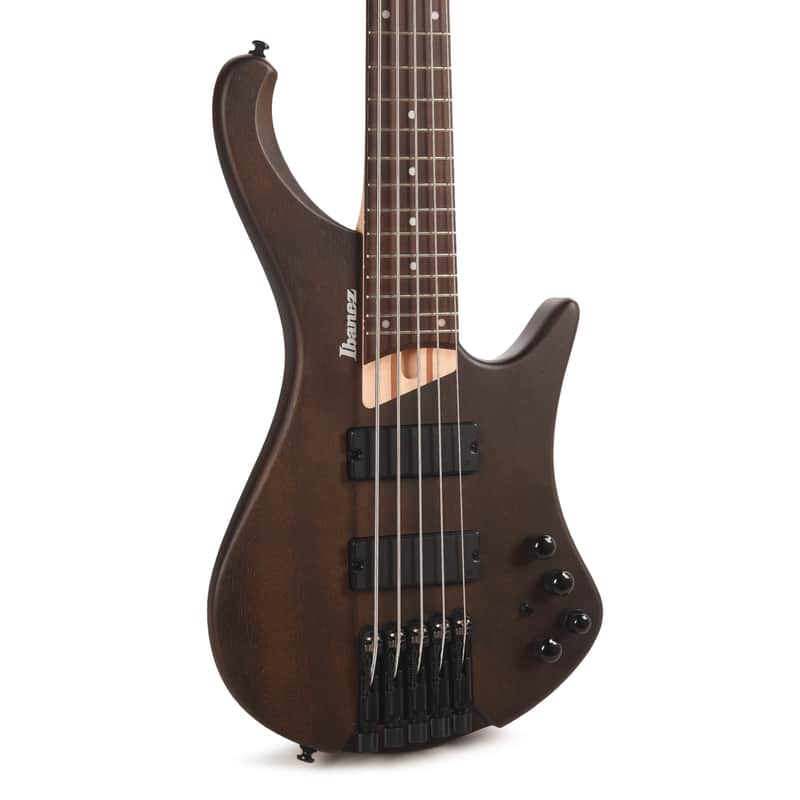 Ibanez EHB605WNF EHB Ergonomic Headless Bass 5-String Walnut Flat image 1