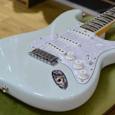 Fender Artist Kenny Wayne Shepherd Stratocaster Transparent Faded Sonic Blue Electric Guitar Case image 3