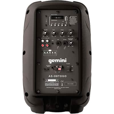 Gemini AS-08TOGO 8" Wireless Rechargeable Bluetooth Speaker Regular image 4
