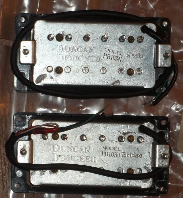 Duncan Designed® HB-103 Pickup Set~Black~16.1k-7.5k~53mm-50mm~Hum