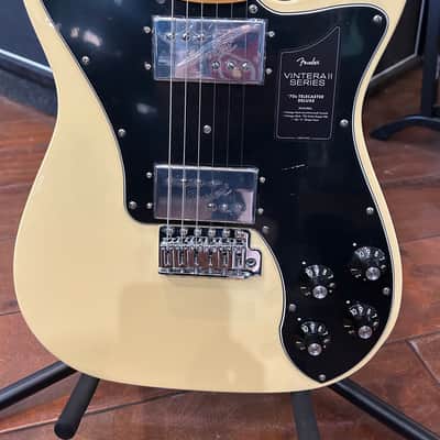 Fender Vintera II '70s Telecaster Deluxe with Tremolo, Maple Fretboard Vintage White  #MX23047753  8 lbs  11.8oz image 6