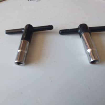 Unknown (2) large T handle drum tuning keys, DW? Excellent image 2