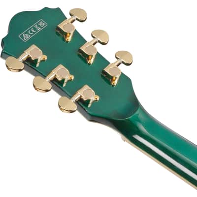 Ibanez AS93FM Artcore Expressionist Semi-Hollow Guitar - Transparent Moss Green image 9