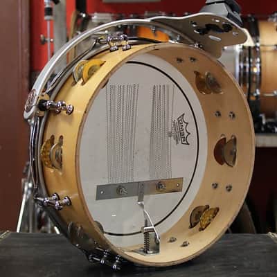 Montineri Custom Drums 4x12 Tamborine Snare Drum in Natural Finish image 10