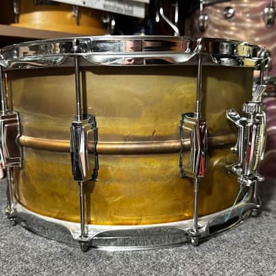 Ludwig 14x8 Raw Brass Snare Drum image 5