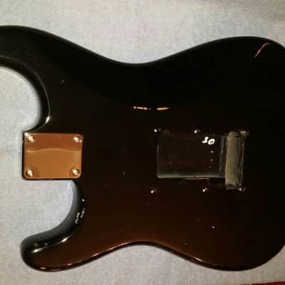 Fender Stratocaster Body Highway One Road Worn Black 2009 image 4