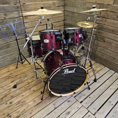 Drum Kit Pearl Export EX, Red Complete USED! RKEXT230726 image 3
