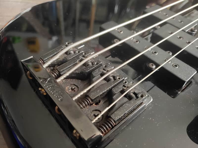 1989 Rockoon (by Kawai/Schaller) KRB-69A Active PJ Bass (Black