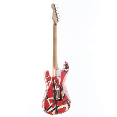 EVH Striped Series Frankenstein Frankie Red/White/Black Stripes Relic [EVH2003568] (09/18) image 15