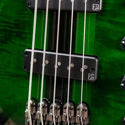 Ibanez Steve Di Giorgio Signature SDGB1-DMT 5-String Fretless Electric Bass - Dark Moss Burst image 9
