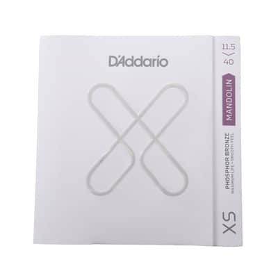 D'Addario XSM11540 XS Phosphor Bronze Coated Mandolin Strings - Custom Medium (11.5 - 40)