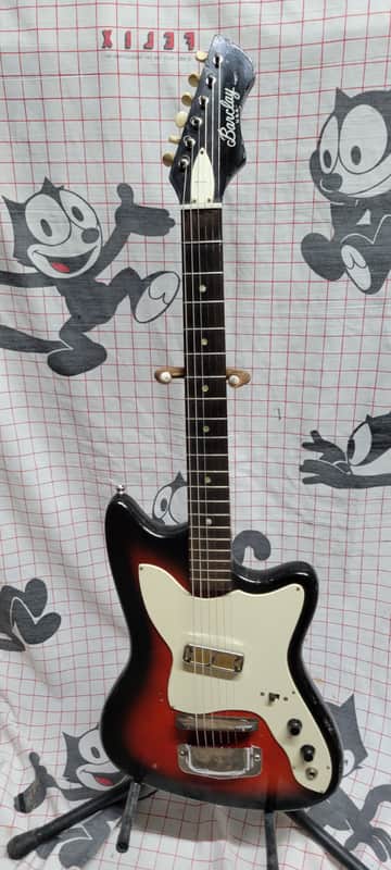1960's Harmony Bobkat 1 pickup electric guitar, OSC, branded Barclay USA