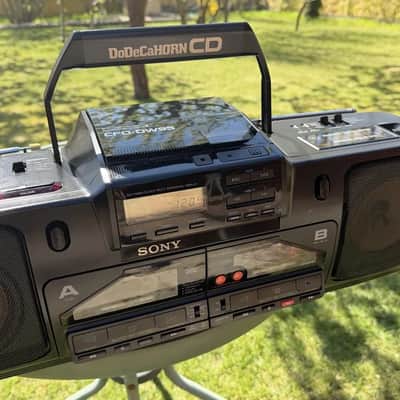 Sony CFS-DW 95 Rare Vintage Mint Boombox Warranty Tested Built-in Subwoofer 100V imagen 16