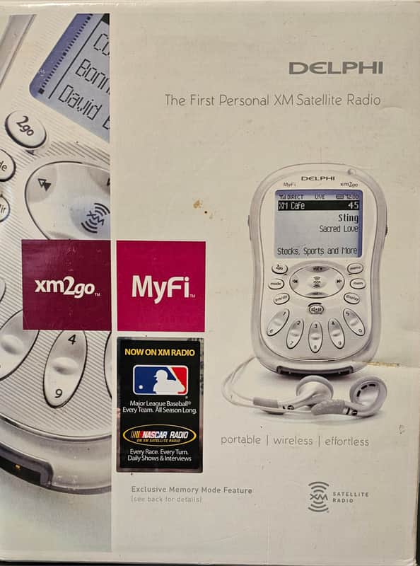 Delphi xm2go MyFi Personal XM Satellite 📡 Radio in Original Packaging