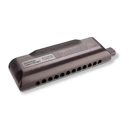 Hohner CX12 Series Black Key of B Chromatic Harmonica Armonica Cromatica Worldship Authorized Dealer image 2