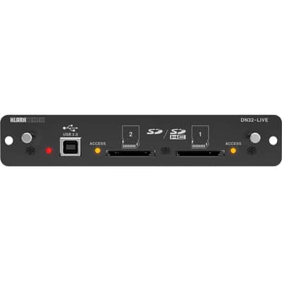 Klark Teknik DN32-LIVE SD/SDHC and USB 2.0 Expansion Module for M32/X32 Mixers - New! - Dealer! image 1
