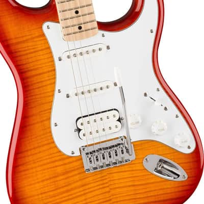 Squier Affinity Series Stratocaster FMT Electric Guitar, Sienna Sunburst, Maple Fingerboard image 4
