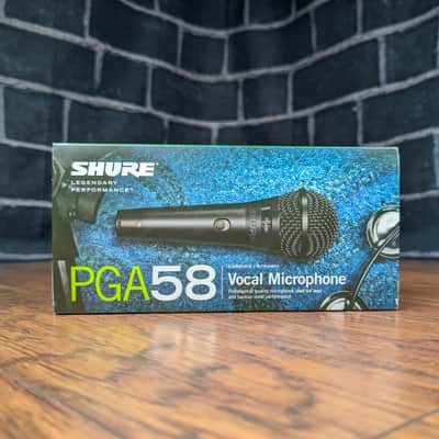 Shure PGA58 Dynamic Microphone - Handheld Mic for Vocals with Cardioid Pick-up Pattern, Discrete On/Off Switch, Mic Clip and Zipper Pouch (PGA58-XLR) - Black image 3
