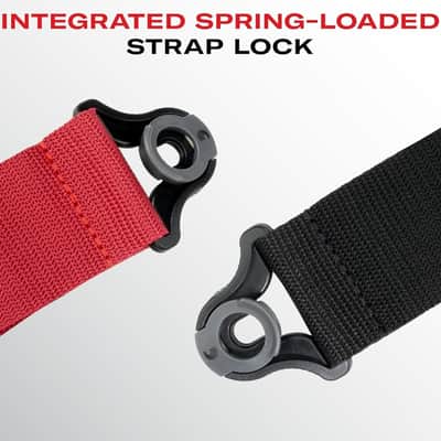 Auto Lock Guitar Strap - Acoustic & Electric Accessories - Easy to Use Locking Straps - Uses Existing Buttons - Polypro - Rainbow image 3