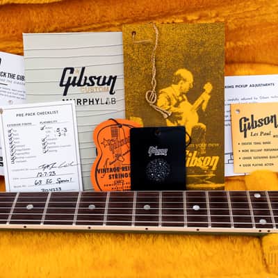 2023 Gibson Custom Shop 1963 SG Special Murphy Lab Light Aged Inverness Green w/ Case, Tags & CoA image 17