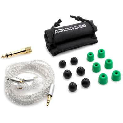 ADV. IEM Model 3 Hi-Res MMCX In-Ear Monitors (Live Edition, Clear) - Clear image 1