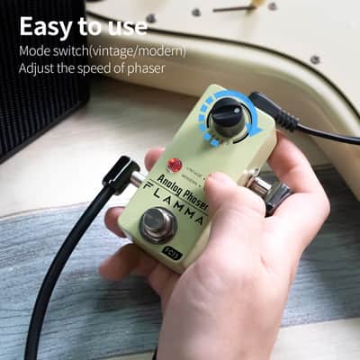 FLAMMA FC13 Phaser Guitar Pedal Analog Phase Effects Mini Pedal with Classic Vintage Modern Modes True Bypass image 3