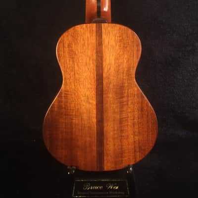 Handmade Concert Long Neck Guitarlele, Solid Hawaiian Koa, Slotted Head, Soft-bag, Bruce Wei GL-2080 image 7