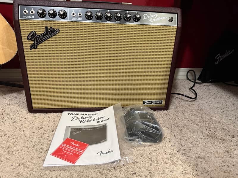 Fender Tone Master Deluxe Reverb FSR Limited Edition "Wine" 2-Channel 22-Watt 1x12" Digital Guitar Combo 2025 - Cocoa image 1