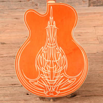 Gretsch Custom Shop Stephen Stern Masterbuilt 6120 Orange Pinstripe 2006 - Zac Brown image 3