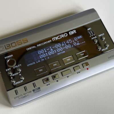 Boss Micro BR Digital Recorder M-BR w/ PSA-120S Power Supply image 4