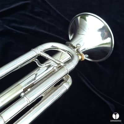 F. Besson pre war 88xxx GRAND PRIX trumpet - silver plated gamonbrass image 12