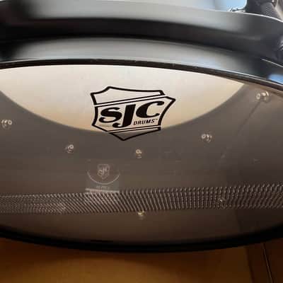 SJC 6.5" x 14" Alpha Steel Snare Drum - Flat Black image 5