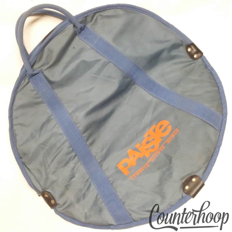*Paiste 20" Cymbals Sounds Gongs Bag Vintage 70s Blue/Orange Swiss Crash/Rides* image 1