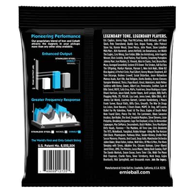 Extra Slinky Cobalt Electric Guitar Strings 8-38 Gauge Set - FeCo-alloy enhanced magnetic properties image 2