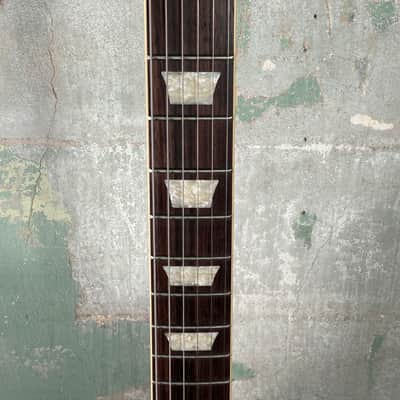 Heritage H-150 Custom Shop Electric Guitar with Bigsby Tailpiece and Case - Space Black (Artisan Aged) image 6
