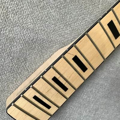 4 String Bass Neck with Black Block Inlays, 20 Frets image 7