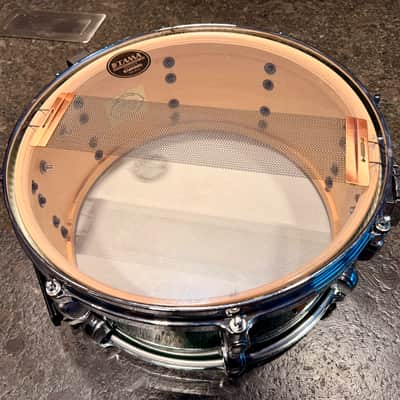 Tama Starclassic Maple 14x6.5 British Racing Green MIJ + Original Air Ride System + Stand image 4